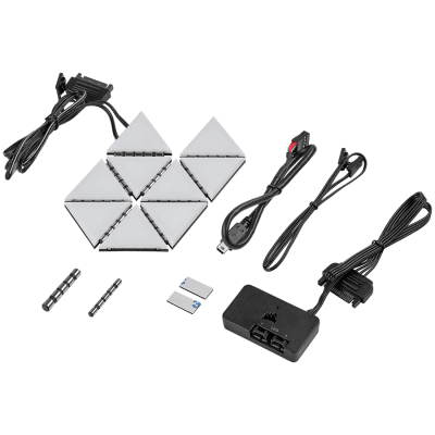 CORSAIR iCUE LC100 Smart Case Lighting Triangles, Starter Kit