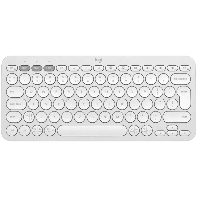 LOGITECH K380S Multi-Device Bluetooth Keyboard - TONAL WHITE - US INT'L