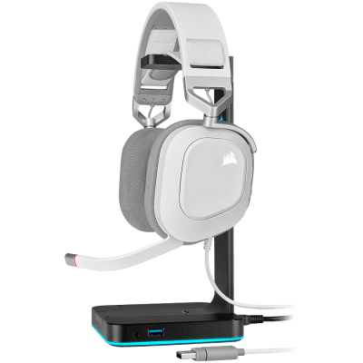 Corsair HS80 RGB USB Headset, White - EU, EAN:0840006644521