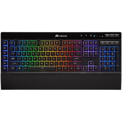 Corsair Gaming K57 RGB Wireless Gaming Keyboard with SLIPSTREAM WIRELESS Technology, Backlit RGB LED, Black (NA)