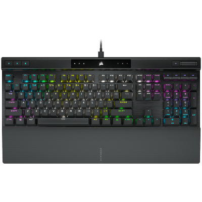 Corsair K70 RGB PRO Mechanical Gaming Keyboard, Backlit RGB LED, CHERRY MX Red, Black, Black PBT Keycaps, EAN:0840006645856