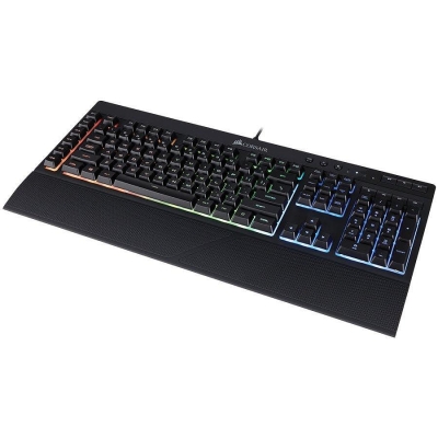 CORSAIR K55 RGB Keyboard, Backlit RGB LED, 6 Marco Keys (US)