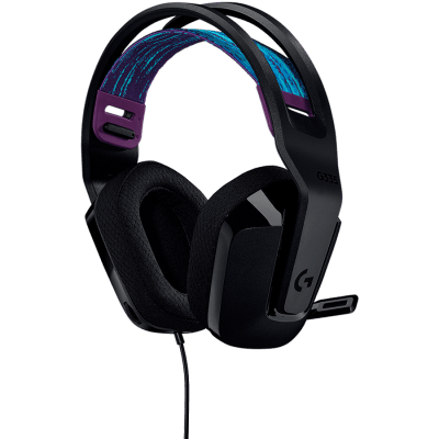 LOGITECH G335 Wired Gaming Headset - BLACK - 3.5 MM
