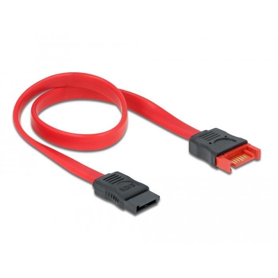 DeLock cable SATA III Delock 83954, extender 0.50 m, red