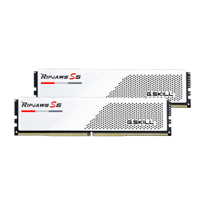 Памет G.SKILL Ripjaws S5 White, 32GB (2x16GB), DDR5, PC5-41600, 5200MHz, CL36