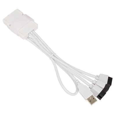 USB hub Lian Li PW-U2TPAB USB 2.0 1-to-3 Hub - White