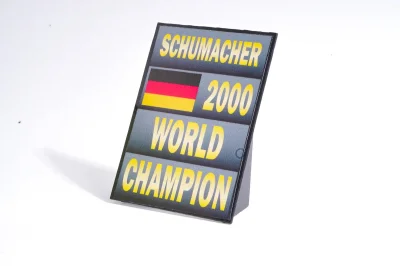Michael Schumacher formula 1 World Champion 2000 Pit board 1:18 (Cartrix)