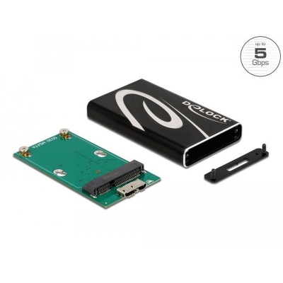 Delock 42027, For mSATA SSD, USB