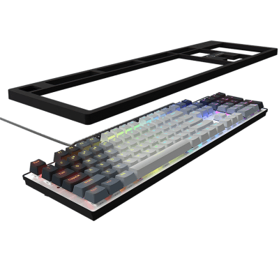 LORGAR Azar 514, Wired mechanical gaming keyboard, RGB backlight, 1680000 colour variations, 18 modes, keys number: 104, 50M clicks, linear dream switches, spring cable up to 3.4m, ABS