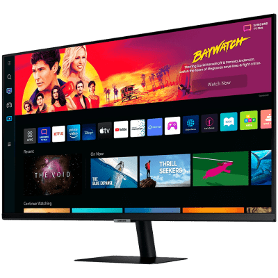 Монитор Samsung LS32BM700UPXEN M70B Smart, 32 inch UHDFlat 16:9 (3840x2160) VA 60Hz, 300 cd/㎡, 3000:1, 4ms, 178/178, 2xHDMI, 2xUSB 2.0, 1x USB-C, 2x5W, Remote, Tizen, Tilt, VESA 100x100, 2Y