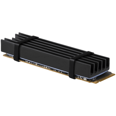 AXAGON CLR-M2L10 passive - M.2 SSD, 80mm SSD, ALU body, silicone thermal pads, height 10mm
