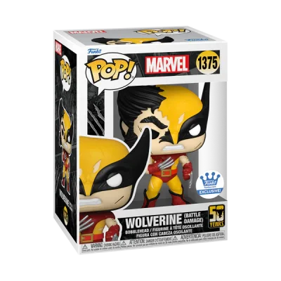 Funko POP! Marvel: Wolverine - Wolverine (Battle Damage) (50th Anniversary) #1375