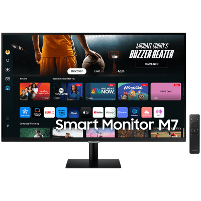Monitor LED Samsung LS32DM702UUXDU SMART M70D, 32 inch UHD FLAT 16:9 (3840x2160) VA 60Hz, 300 cd/m2, 3000:1, HDR10, 4ms, 178/178, 2xHDMI, USB-C, Remote control, Speakers 5Wx2, Tilt/HeightAdj, 2Y