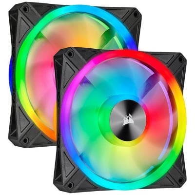Вентилатор Corsair QL140 140mm RGB Dual Pack - Black