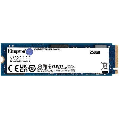 SSD диск Kingston 250GB NV2 M.2 2280 Gen4 NVMe SSD,