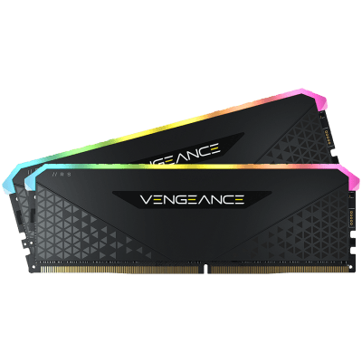 Памет Corsair DDR4, 3200MHz 16GB 2x8GB Dimm, Unbuffered, 16-20-20-38, XMP 2.0, Vengeance RGB RS, RGB LED, Black PCB, 1.35V, for AMD Ryzen & Intel