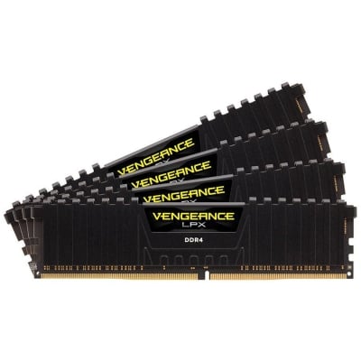 Памет Corsair DDR4, 3600MHz 128GB 4x32GB DIMM, Unbuffered, 18-22-22-42, XMP 2.0, Vengeance LPX black, Black PCB, 1.35V, EAN:0840006621966