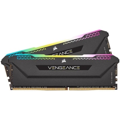 Памет Corsair DDR4, 3600MHz 16GB 2x8GB DIMM, Unbuffered, 18-22-22-42, XMP 2.0, VENGEANCE RGB PRO SL Black Heatspreader, RGB LED