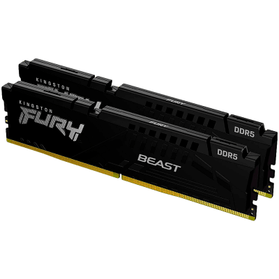 Памет Kingston 64GB 5600MT/s DDR5 CL36 DIMM (Kit of 2) FURY Beast Black EXPO, EAN: 740617331745