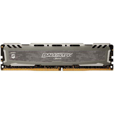 Памет Crucial DRAM 8GB DDR4 2666 MT/s (PC4-21300) CL16 SR x8 Unbuffered DIMM 288pin Ballistix Sport LT DDR 4 UDIMM - Grey, EAN: 649528781987