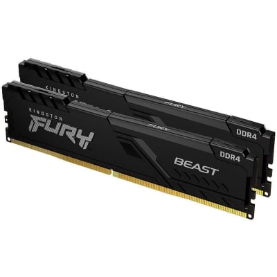 Памет Kingston 16GB 3600MT/s DDR4 CL17 DIMM (Kit of 2) FURY Beast Black, EAN: 740617319781