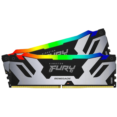 Памет Kingston 32GB 7200MT/s DDR5 CL38 DIMM (Kit of 2) FURY Renegade RGB White XMP, EAN: 740617333541