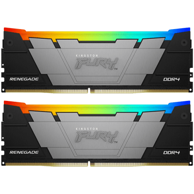 Памет Kingston 16GB 3200MT/s DDR4 CL16 DIMM (Kit of 2) FURY Renegade RGB, EAN: 740617338195