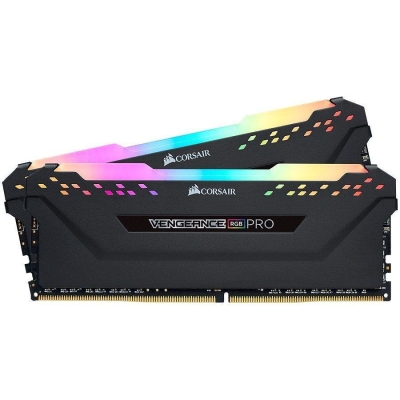 Памет Corsair DDR4, 3600MHz 32GB 2x16GB DIMM, Unbuffered, 18-22-22-42, XMP 2.0, VENGEANCE RGB PRO Heatspreader, RGB LED, 1.35V
