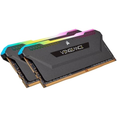 Памет Corsair DDR4, 3600MHz 32GB 2x16GB DIMM, Unbuffered, 18-22-22-42, XMP 2.0, VENGEANCE RGB PRO SL Black Heatspreader, RGB LED