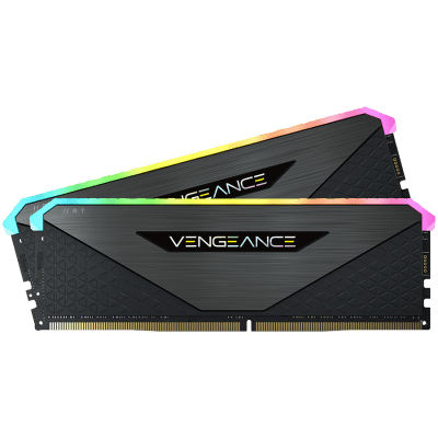 Памет Corsair DDR4, 3200MHz 32GB 2x16GB Dimm, Unbuffered, 16-20-20-38, XMP 2.0, Vengeance RGB RT Heatspreader, RGB LED, Black PCB, 1.35V, for AMD Ryzen, EAN:0840006650553