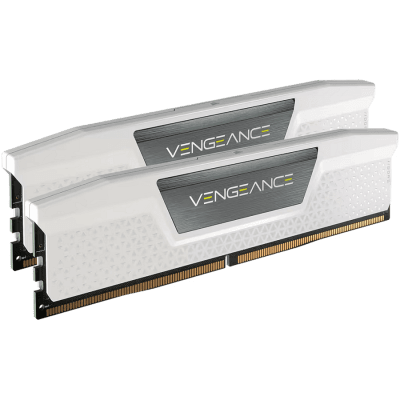 Памет Corsair DDR5, 6000MHz 32GB 2x16GB DIMM, Unbuffered, 40-40-40-77, XMP 2.0, Vengeance DDR5, Aluminium Heatspreader, 1.25V, for Intel 600 Series, Intel 700 Series, white