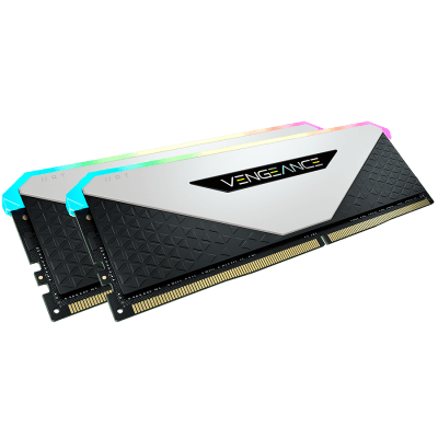 Памет Corsair DDR4, 3200MHz 16GB 2x8GB Dimm, Unbuffered, 16-20-20-38, XMP 2.0, Vengeance RGB RT, RGB LED, Black PCB, 1.35V, for AMD Ryzen, EAN:0840006650485