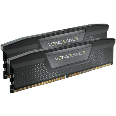 Памет Corsair DDR5, 5600MT/s 32GB 2x16GB DIMM, Unbuffered, 40-40-40-77, Std PMIC, XMP 3.0, VENGEANCE DDR5 Black Aluminium Heatspreader, High-performance PCB