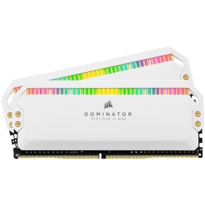 Памет Corsair DDR4, 3200MHz 16GB 2x8GB DIMM, Unbuffered, 16-18-18-36, XMP 2.0, Base SPD@2666, DOMINATOR PLATINUM RGB White Heatspreader, RGB LED, 1.35V, for AMD Ryzen, EAN:0840006625346