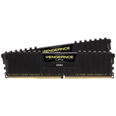 Памет Corsair DDR4, 4000MHz 16GB 2x8GB DIMM, Unbuffered, 19-23-23-45, XMP 2.0, Vengeance LPX Black, 1.35V, includes Vengeance Airflow Fan, for CFL, EAN:0840006608455