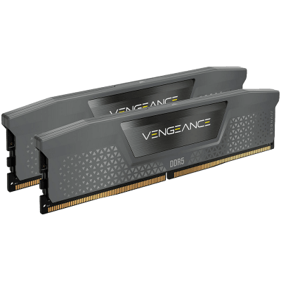 Памет Corsair DDR5, 5600MT/s 32GB 2x16GB DIMM, Unbuffered, 40-40-40-77, Std PMIC, XMP 3.0, VENGEANCE DDR5 Black Heatspreader, Black PCB, 1.25V