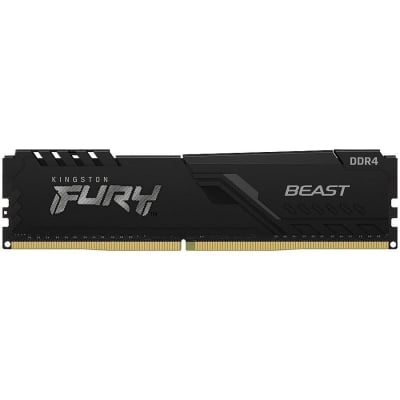 Памет Kingston 16GB 2666MT/s DDR4 CL16 DIMM 1Gx8 FURY Beast Black, EAN: 740617320152
