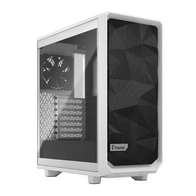 Кутия Fractal Design Meshify 2 Compact Tempered Glass, ATX, White
