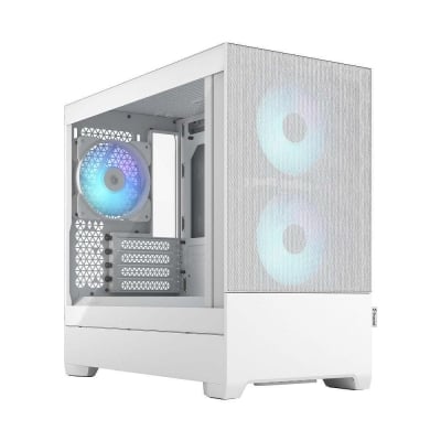 Кутия Fractal Design Pop Mini Air RGB Tempered Glass, mATX, White