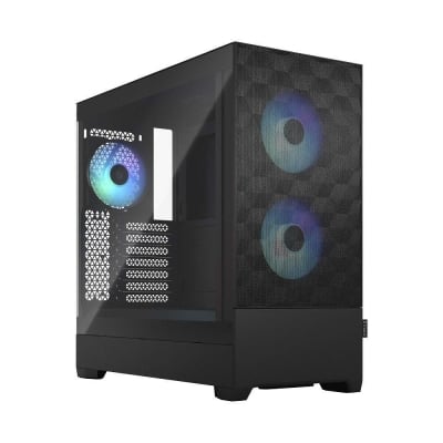 КутияFractal Design Pop Air RGB Tempered Glass, ATX, Black