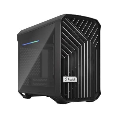 Кутия Fractal Design Torrent Nano Tempered Glass, mITX, Black