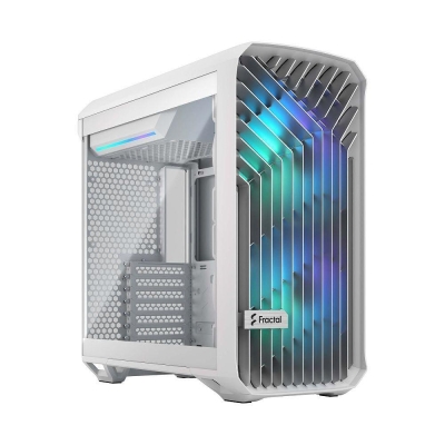 Кутия Fractal Design Torrent Compact RGB Tempered Glass, E-ATX, White