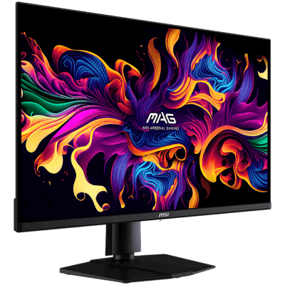 MSI MAG 321UPX QD-OLED Gaming Monitor, 32 inch 240Hz, UHD (2840x2160) 16:9, QD-OLED Anti-Reflection, 0.03ms, 250nits, 1500000:1, 178°/178°, Adaptive sync, Adjustable Stand, 1x DP, 2x HDMI,