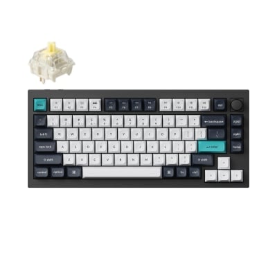 Keychron Q1 MAX Gateron Jupiter Banana Switch - Carbon Black