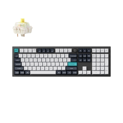 Keychron Q6 MAX Gateron Jupiter Banana Switch - Carbon Black