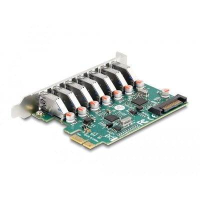 Delock card PCI Express x4 to 7 x external USB 5 Gbps Type-A