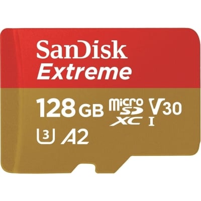 SANDISK Extreme microSDXC, 128GB, SD Adapter
