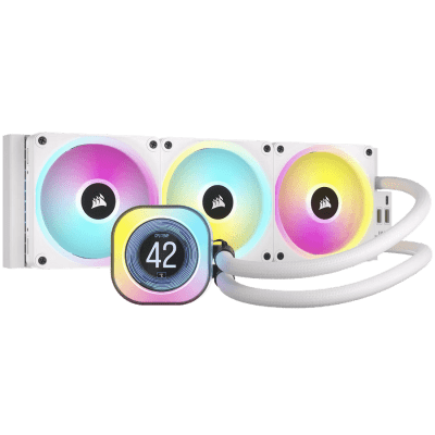 Охлаждане CORSAIR iCUE LINK H150i LCD White AIO, 360mm