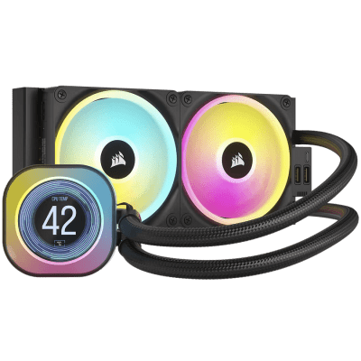 Охлаждане CORSAIR iCUE LINK H100i LCD AIO, 240mm