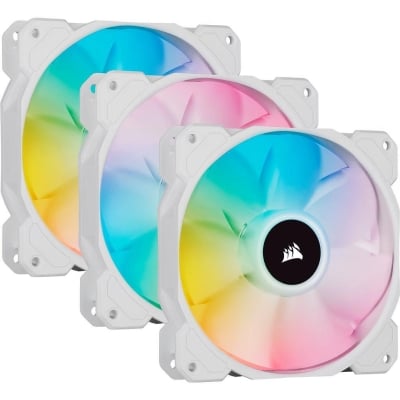 Вентилатори Corsair White SP120 RGB ELITE (3 Pack)